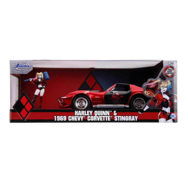 Автомоделі - Машина Jada Шевроле Корвет Стінгрей з фігуркою Харлі Квін 1:24 (253255019)#7