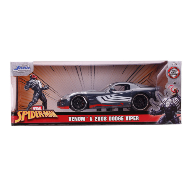 Автомодели - Машина Jada Spider-Man Dodge Viper SRT10 с фигуркой Венома 1:24 (253225015)#2