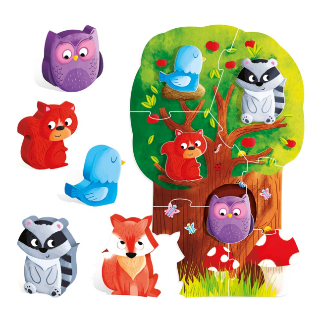 Пазли - Розвивальний пазл Headu Мій перший пазл Ліс Монтесорі (IT20133)#2