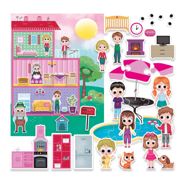 Развивающие игрушки - Развивающая игра Headu Кукольный домик Создай свой мир (MU24841)#2