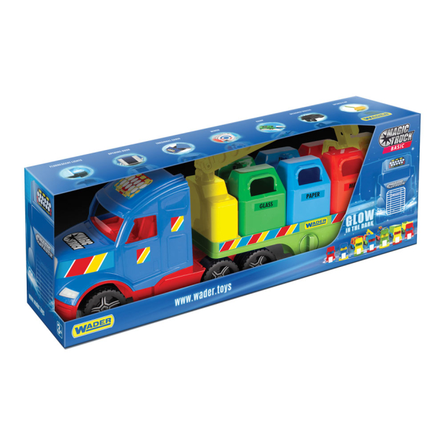 Машинки для малышей - Машинка Wader Magic truck Basic Мусоровоз (36320)#2