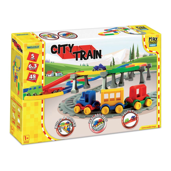 Железные дороги и поезда - Игровой набор Wader Play tracks city Городок 6.3 м (51510)#2