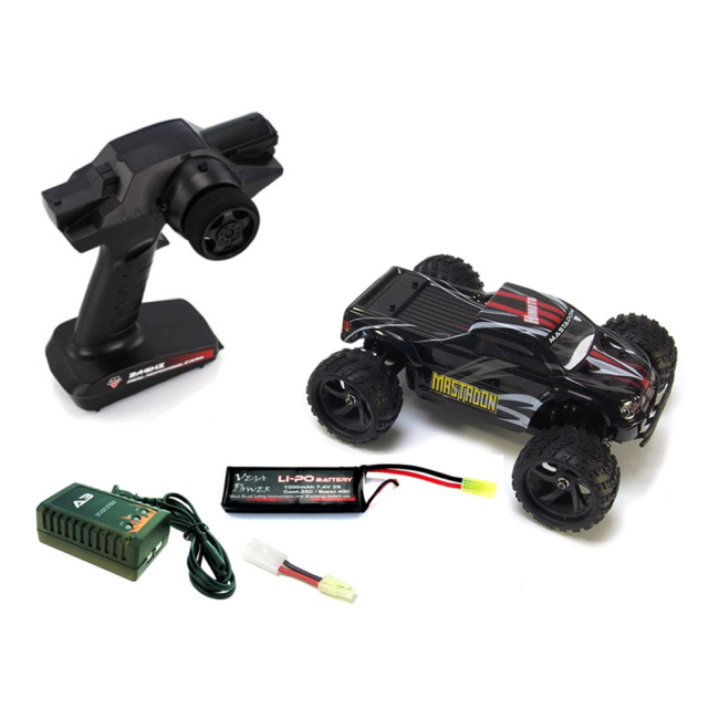 Радиоуправляемые модели - Автомодель Himoto Mastadon на радиоуправлении с бесколлекторным двигателем черная 1:18 (E18MTLb)#4