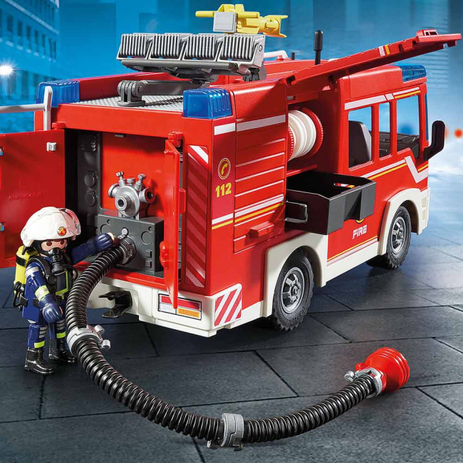 Конструктори з унікальними деталями - Конструктор Playmobil City action Пожежна машина (9464) (6335880)#3
