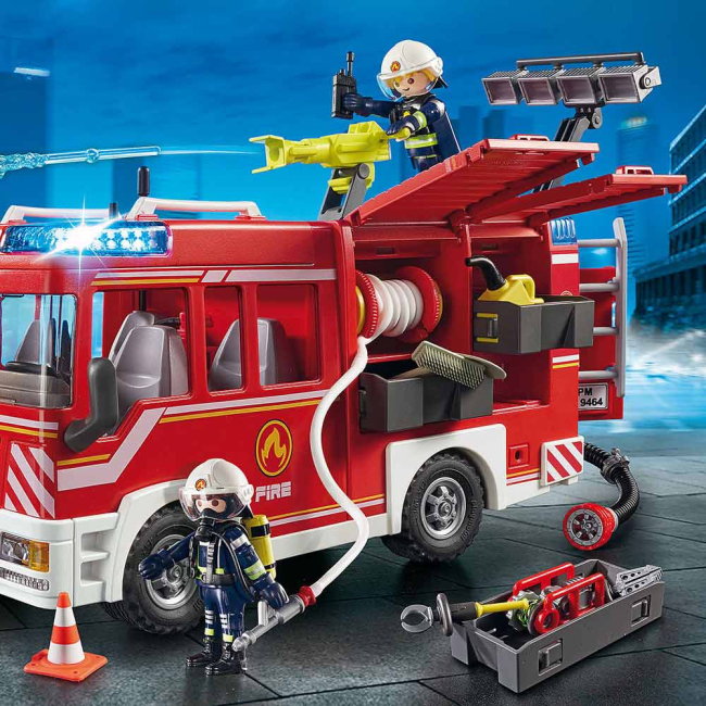 Конструктори з унікальними деталями - Конструктор Playmobil City action Пожежна машина (9464) (6335880)#4