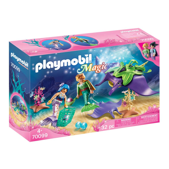 Конструкторы с уникальными деталями - Конструктор Playmobil Magic Сборщики ракушек со скатом (70099) (6336491)#2