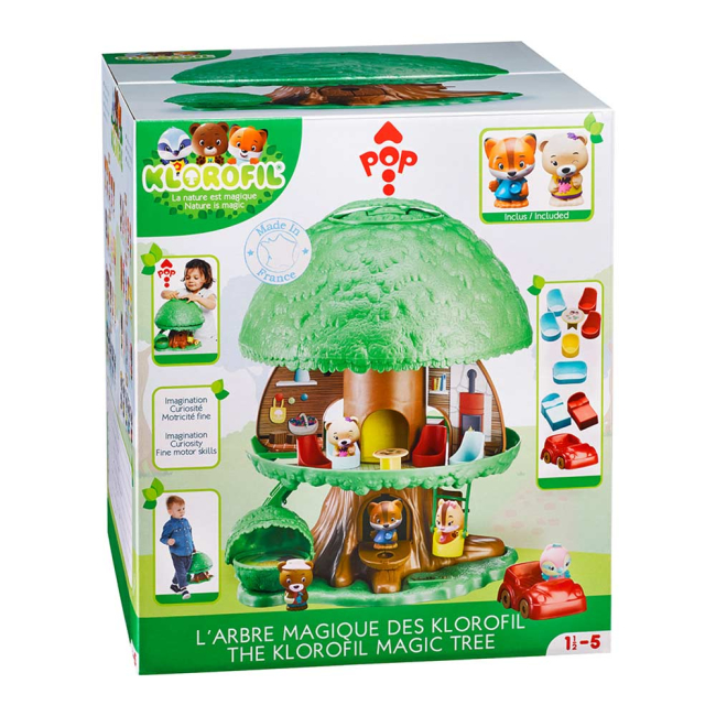 Фігурки тварин - Ігровий набір Klorofil Чарівне дерево і 2 фігурки (700200F)#4