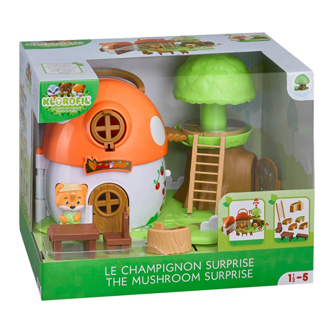 Фигурки животных - Игровой набор Klorofil Грибной домик и лисенок (700201F)#4