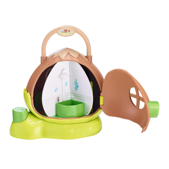 Фігурки тварин - Ігровий набір Klorofil Будиночок в горішку і фігурка (700205F)#2