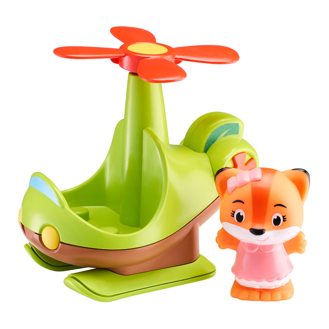 Фігурки тварин - Ігровий набір Klorofil Гелікоптер і лисичка (700206F)#2