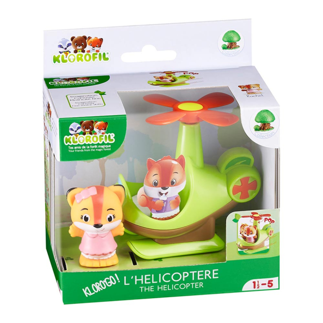 Фігурки тварин - Ігровий набір Klorofil Гелікоптер і лисичка (700206F)#4
