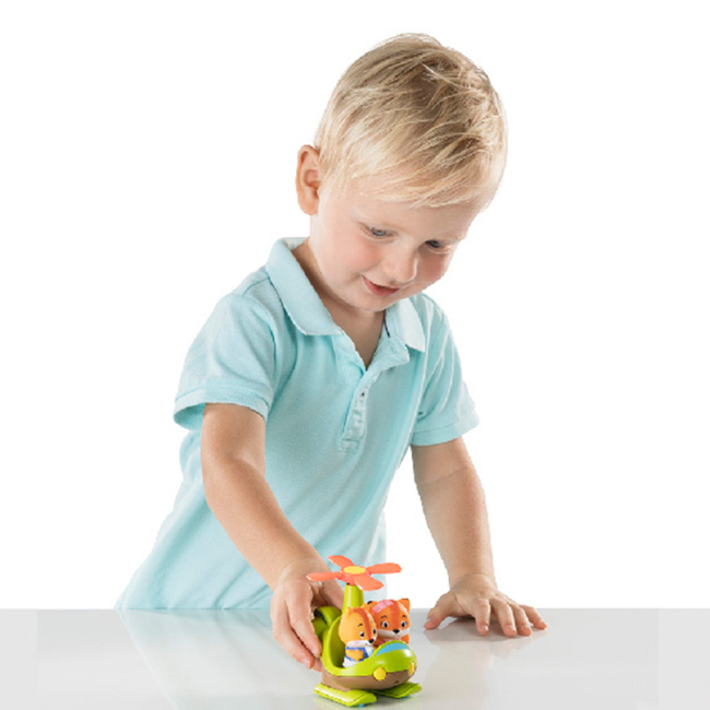 Фігурки тварин - Ігровий набір Klorofil Гелікоптер і лисичка (700206F)#5