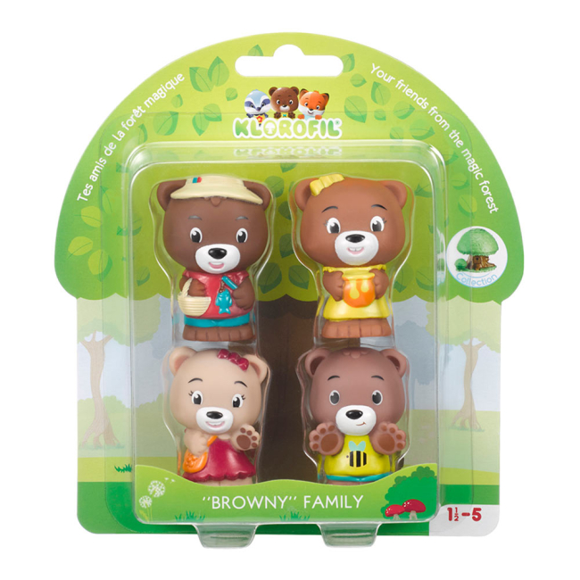 Фігурки тварин - Набір фігурок Klorofil Сім'я ведмедів (700300F)#3