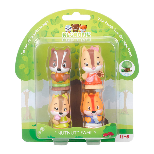 Фігурки тварин - Набір фігурок Klorofil Сім'я борсуків (700301F)#3