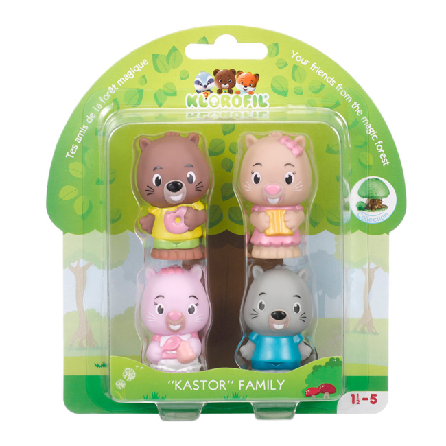 Фігурки тварин - Набір фігурок Klorofil Сім'я бобрів (700303F)#3