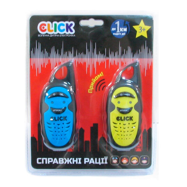 Наборы профессий - Набор Click Настоящие рации 2 шт желтая и голубая (CLK-Y033T-BY)#3