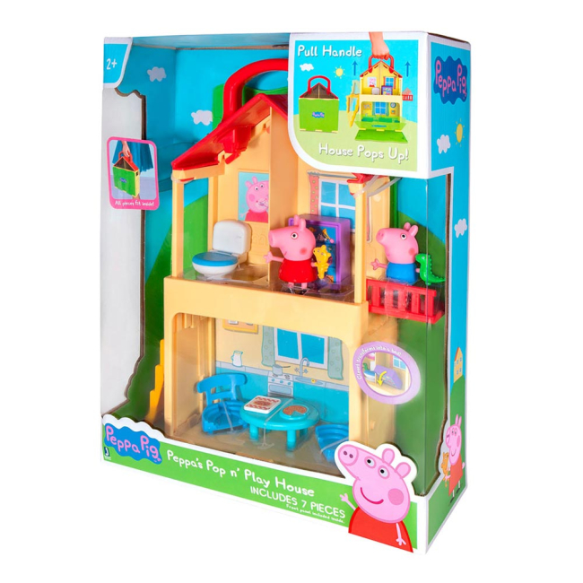 Фігурки персонажів - Ігровий набір Peppa Pig Розкладай та грай Будинок Пеппи (PEP0700)#2