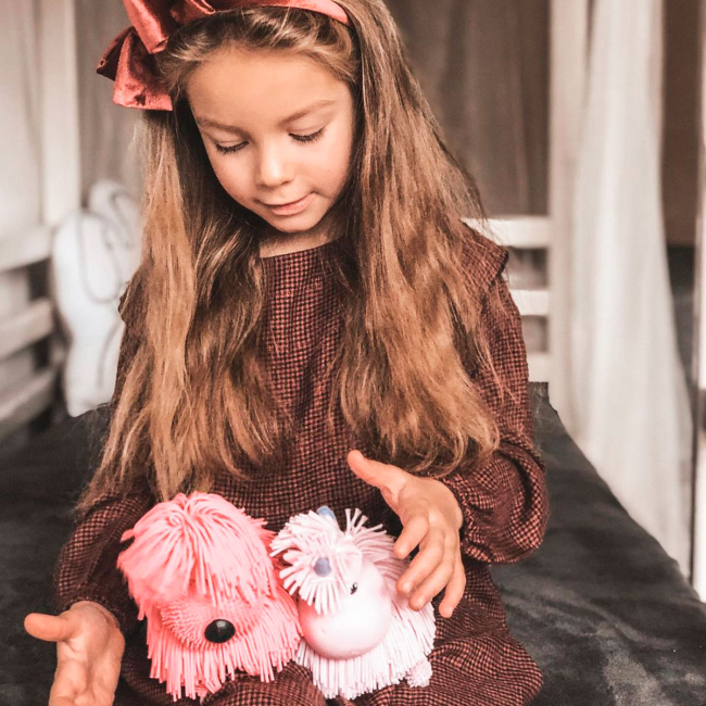 Фігурки тварин - Інтерактивна іграшка Jiggly Pup Чарівний єдиноріг рожевий (JP002-WB-PI)#3