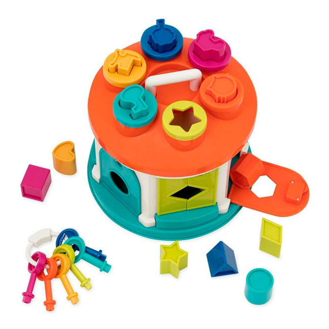 Розвивальні іграшки - Сортер Battat Lite Розумний будиночок 12 форм (BT2580Z)#2
