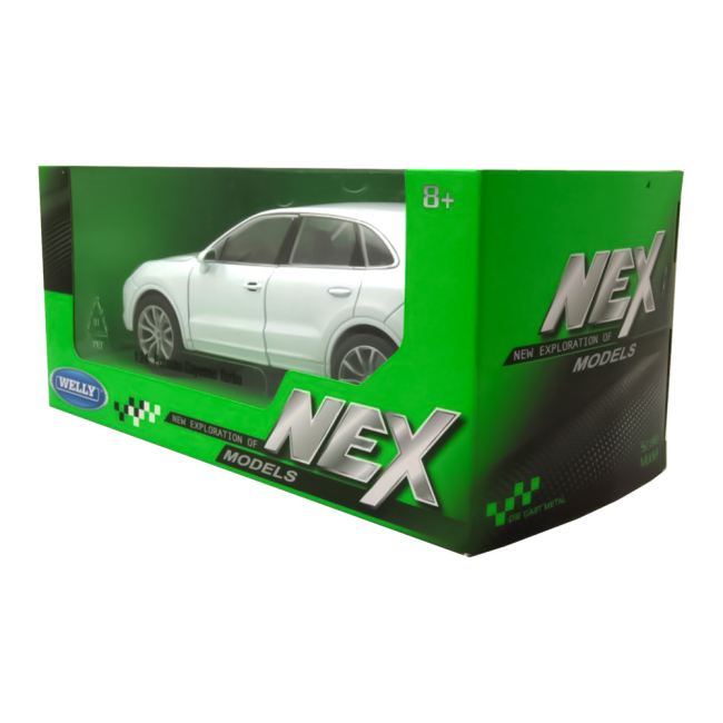 Автомодели - Автомодель Welly Porsche Cayenne Turbo 1:24 белая (24092W/24092W-2)#5