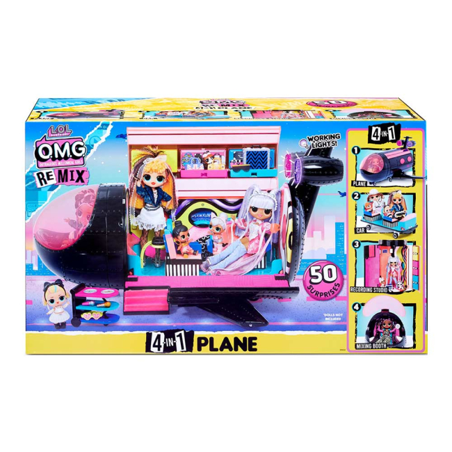 Транспорт і улюбленці - Набір-сюрприз LOL Surprise Remix Літак 4 в 1 зі світловим ефектом (571339)#5