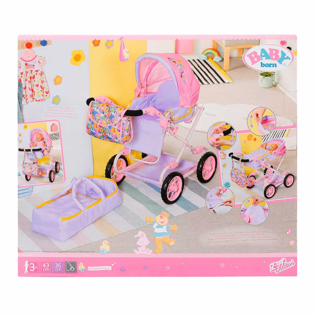 Транспорт і улюбленці - Коляска для ляльки Baby Born Делюкс S2 складна з сумкою (828649)#2