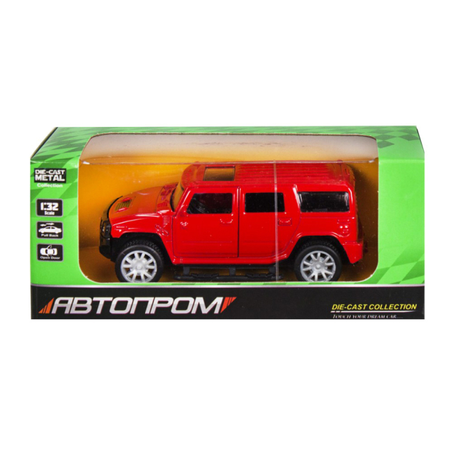 Автомоделі - Автомодель Автопром Hummer червона 1:32 (3239/3239-1)#2
