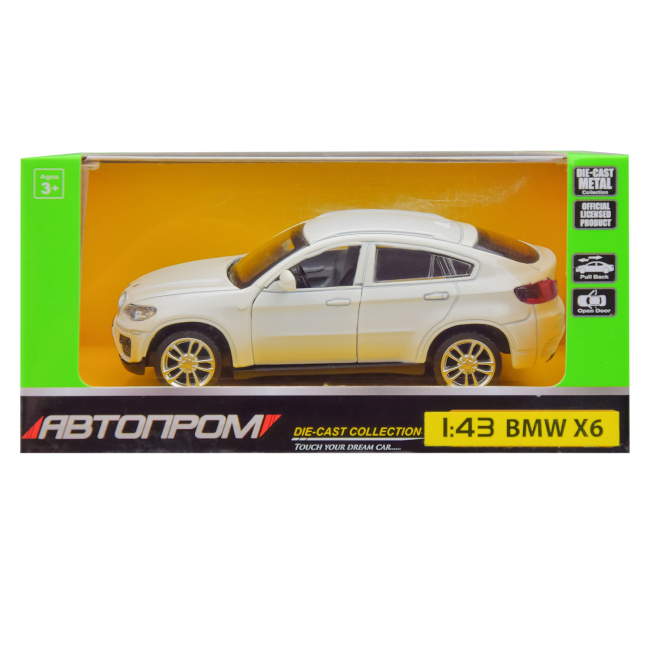 Автомоделі - Автомодель Автопром BMW X6 біла 1:43 (4306/4306-3)#2