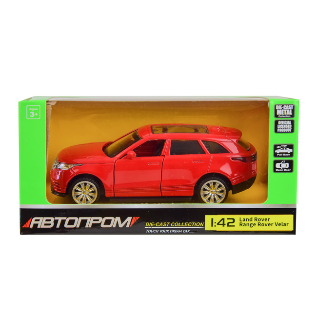 Автомоделі - Автомодель Автопром Range Rover Velar 1:42 червона (4322/4322-3)#2