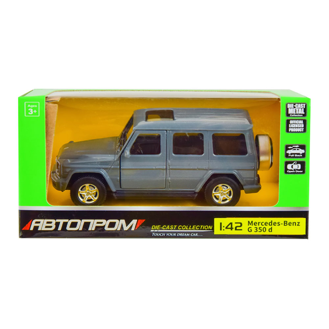 Автомодели - Автомодель Автопром Mercedes-Benz G350D серая 1:42 (4325/4325-3)#2