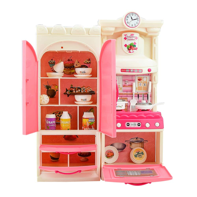 Дитячі кухні та побутова техніка - Іграшкова кухня Shantou Jinxing Delicious kitchen з ефектами маленька (LS322-33)#2