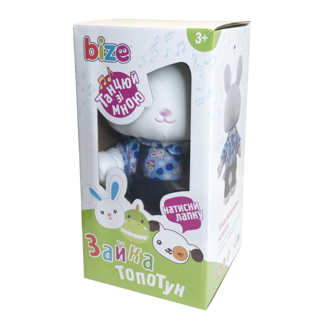 Мягкие животные - Игрушка Bize Зайка топотун танцующая с музыкой (4820176258304)#4