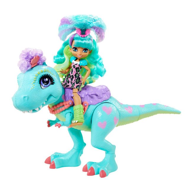 Ляльки - Ляльковий набір Cave club Прогулянка із динозавром (GTL69)#2