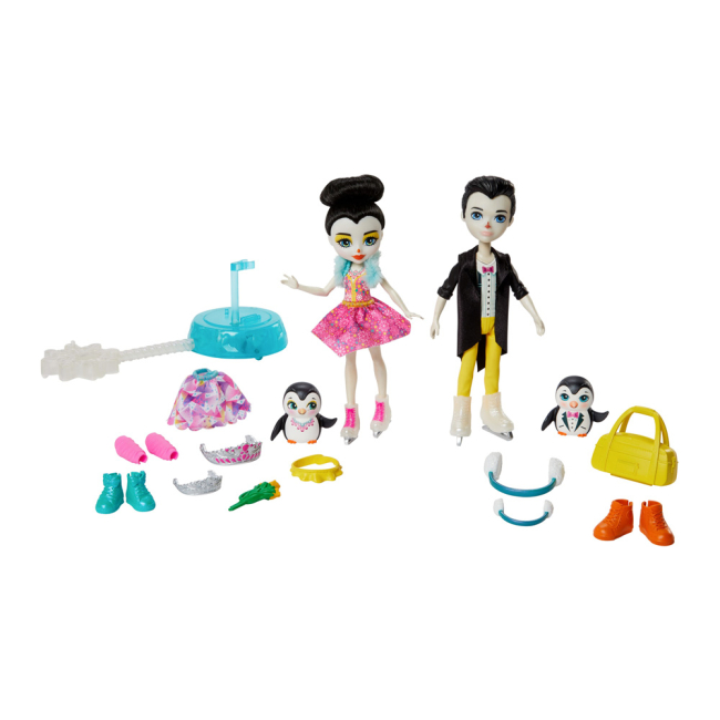 Ляльки - Ляльковий набір Enchantimals Пінгвіни-фігуристи (GJX49)#2