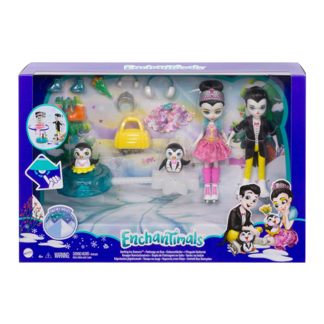 Ляльки - Ляльковий набір Enchantimals Пінгвіни-фігуристи (GJX49)#5