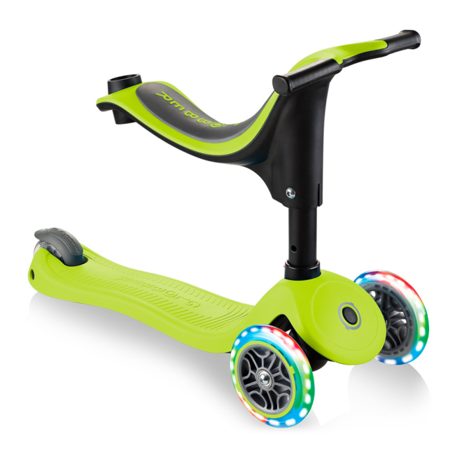 Самокати - Самокат Globber Go up sporty plus lights 5 в 1 зелений з підсвічуванням (642-106)#5