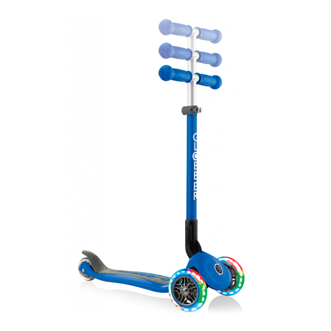 Самокати - Самокат Globber Primo foldable lights синій з підсвічуванням (432-100-2)#2