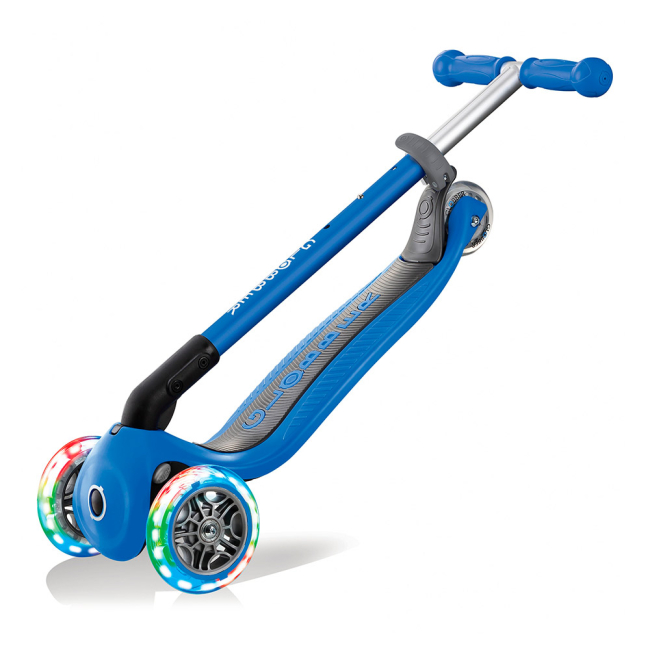 Самокати - Самокат Globber Primo foldable lights синій з підсвічуванням (432-100-2)#4