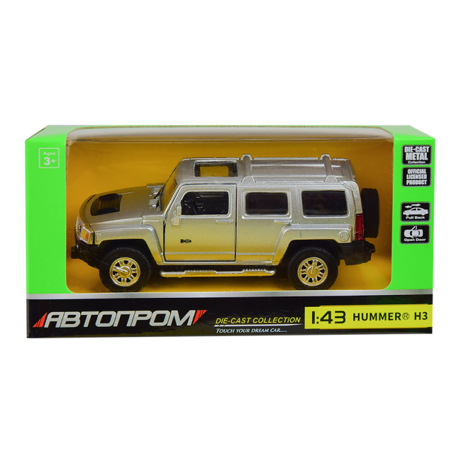 Автомоделі - Автомодель Автопром Hummer срібляста 1:43 (4311/4311-4)#2