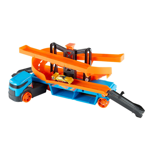 Транспорт і спецтехніка - Вантажівка-транспортер City Hot Wheels Крутий спуск (GNM62)#3