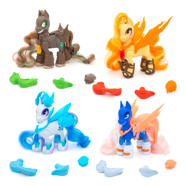 Фигурки животных - Набор-сюрприз Ekinia Пони в конюшне c аксессуарами (31025)#3