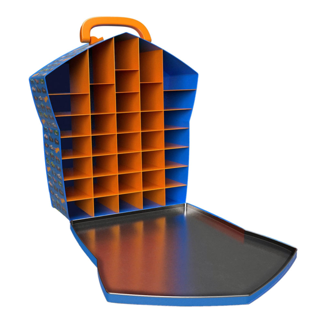 Паркинги и гаражи - Контейнер Hot Wheels для 36 базовых машинок металлический (HWCC3)#2