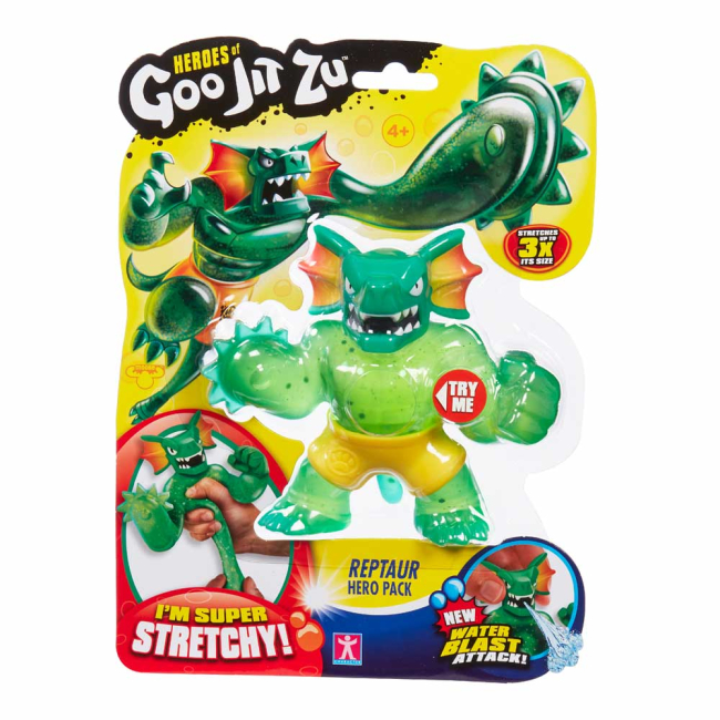 Антистрес іграшки - Стретч-антистрес Goo Jit Zu Рептаур трицератопс (121633)#2