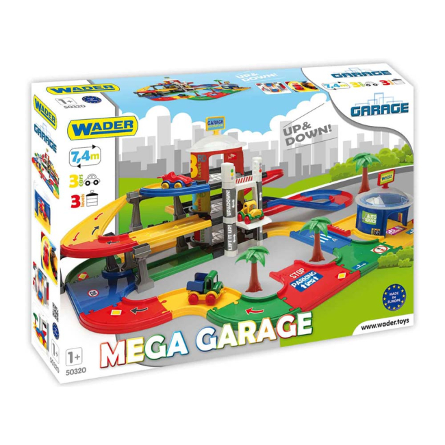 Паркинги и гаражи - Игровой набор Wader Мега гараж с лифтом 3 уровня (50320)#2