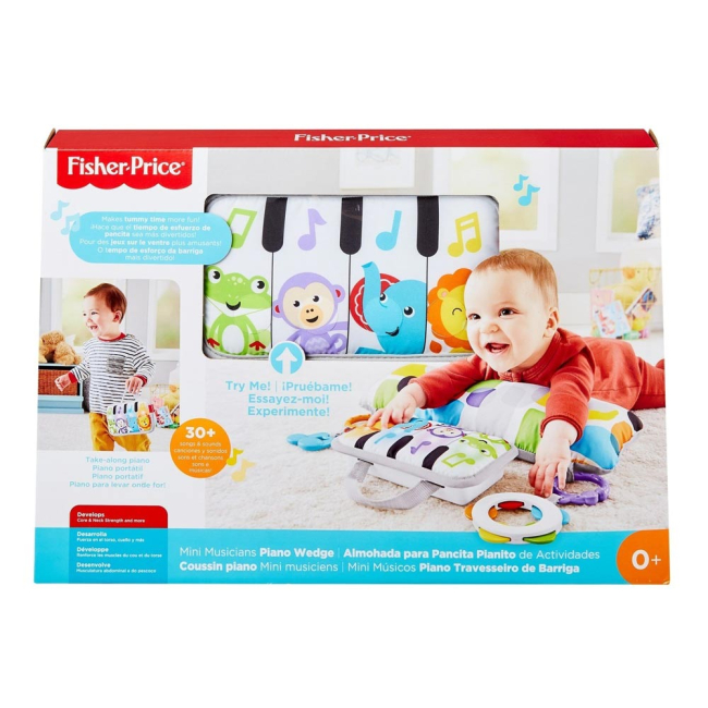 Развивающие коврики - Мягкая подушка для игры на животике Fisher-Price Пианино (GJD27)#4