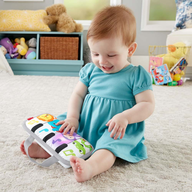 Развивающие коврики - Мягкая подушка для игры на животике Fisher-Price Пианино (GJD27)#5
