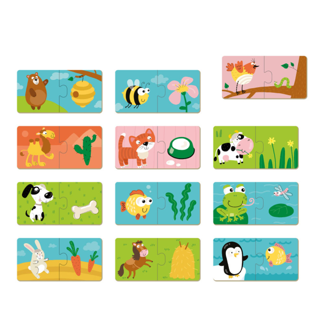 Пазлы - Пазл DoDo Кто что ест (300118)#2