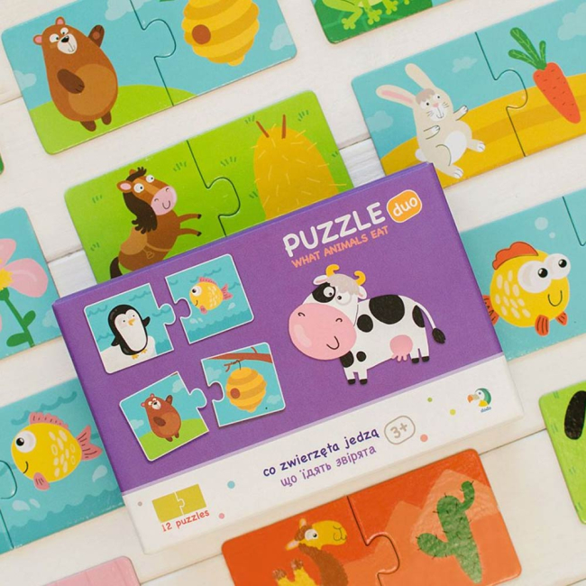 Пазлы - Пазл DoDo Кто что ест (300118)#3