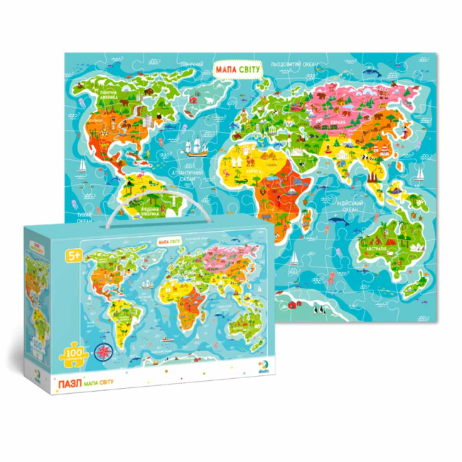 Пазлы - Пазл DoDo Карта Мира (300110/100110)#2