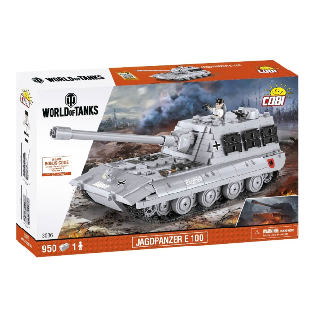 Конструктори з унікальними деталями - Конструктор COBI World Of Tanks Jagdpanzer E-100 Крокодил 950 деталей (COBI-3036)#4